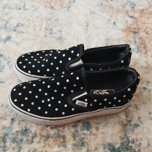 Vans Black and White Polka Dot Sneakers